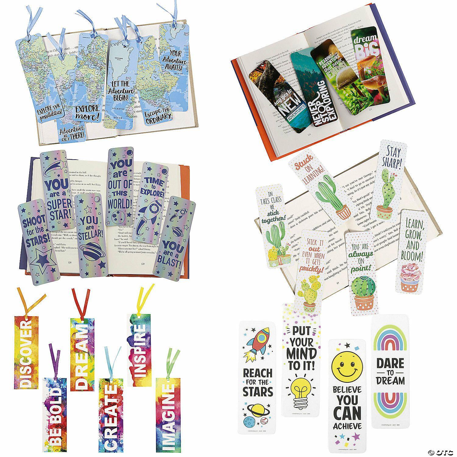 Growth Mindset | 2″ x 6″ Bulk 288 Pc. Motivational Multicolor Bookmark Assortment