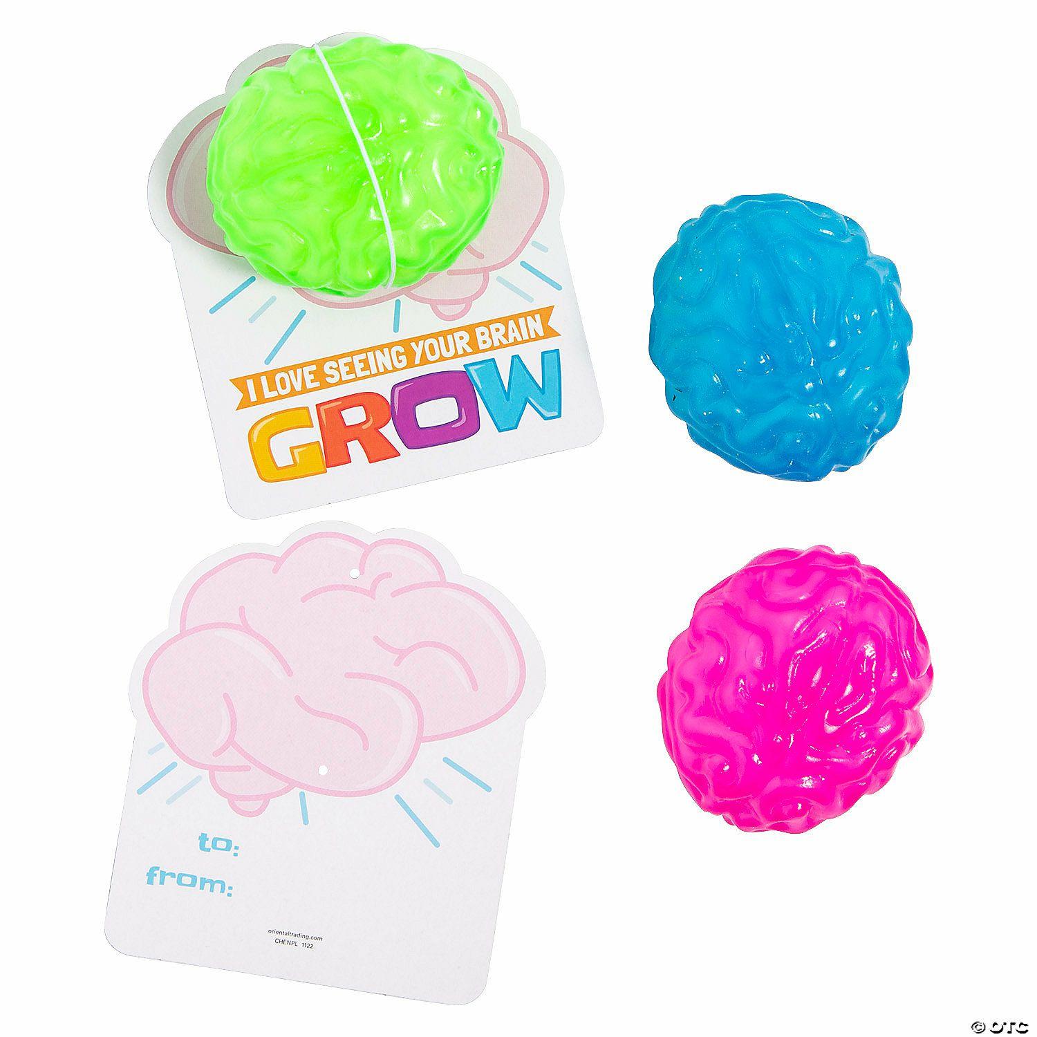 Growth Mindset | Brain Squeeze Toys with End of Year Card for 12