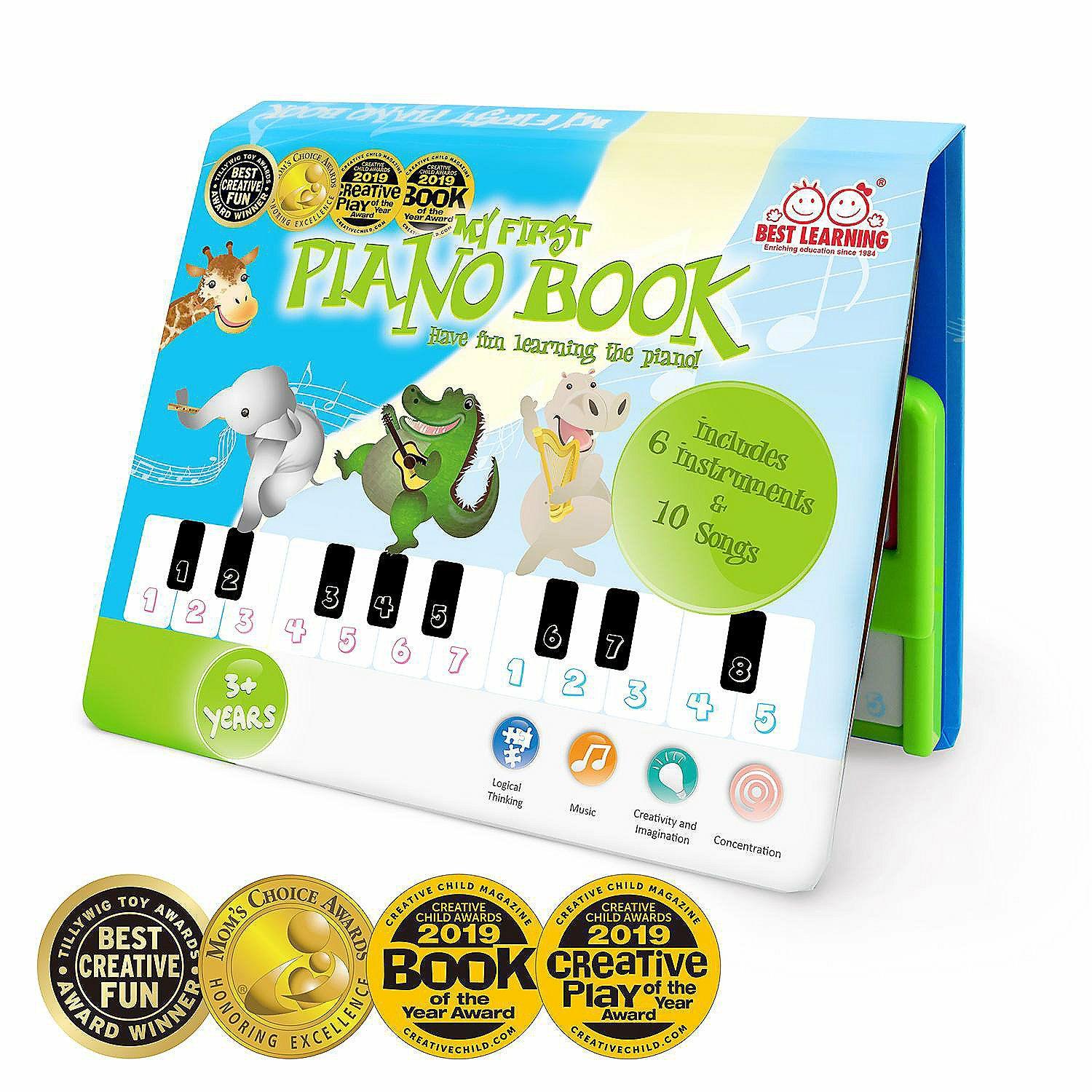 Language Arts | BEST LEARNING My First Piano Book – Educational Musical Toy for Toddlers Kids Ages 3-5 Years – Ideal 3, 4 Year Old Boy or Girl Birthday Gift Present