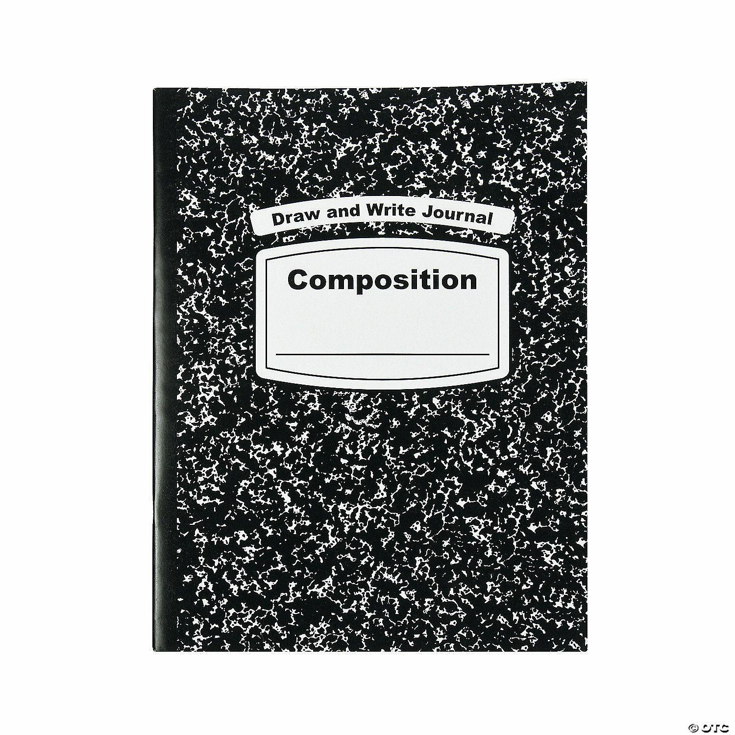 Language Arts | Black & White Draw & Write Composition Journals – 24 Pc.