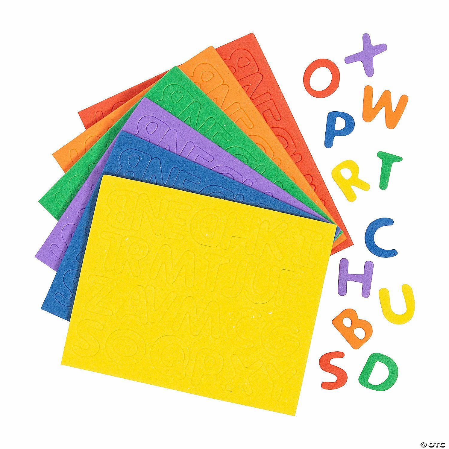 Language Arts | Bulk 1040 Pc. Rainbow Self-Adhesive Letters