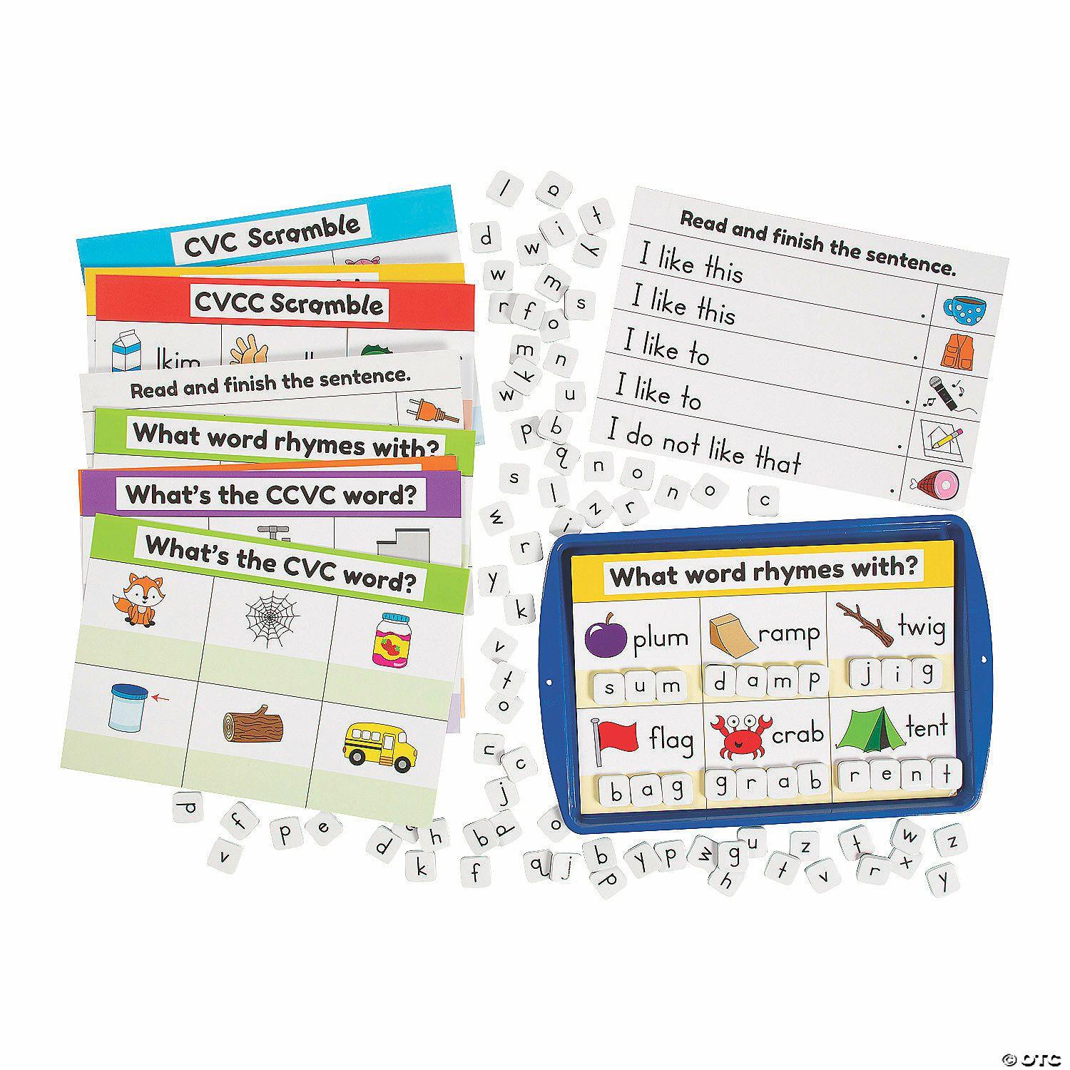 Language Arts | CVC, CVCC & CCVC Words Magnetic Activity Set – 154 Pc.