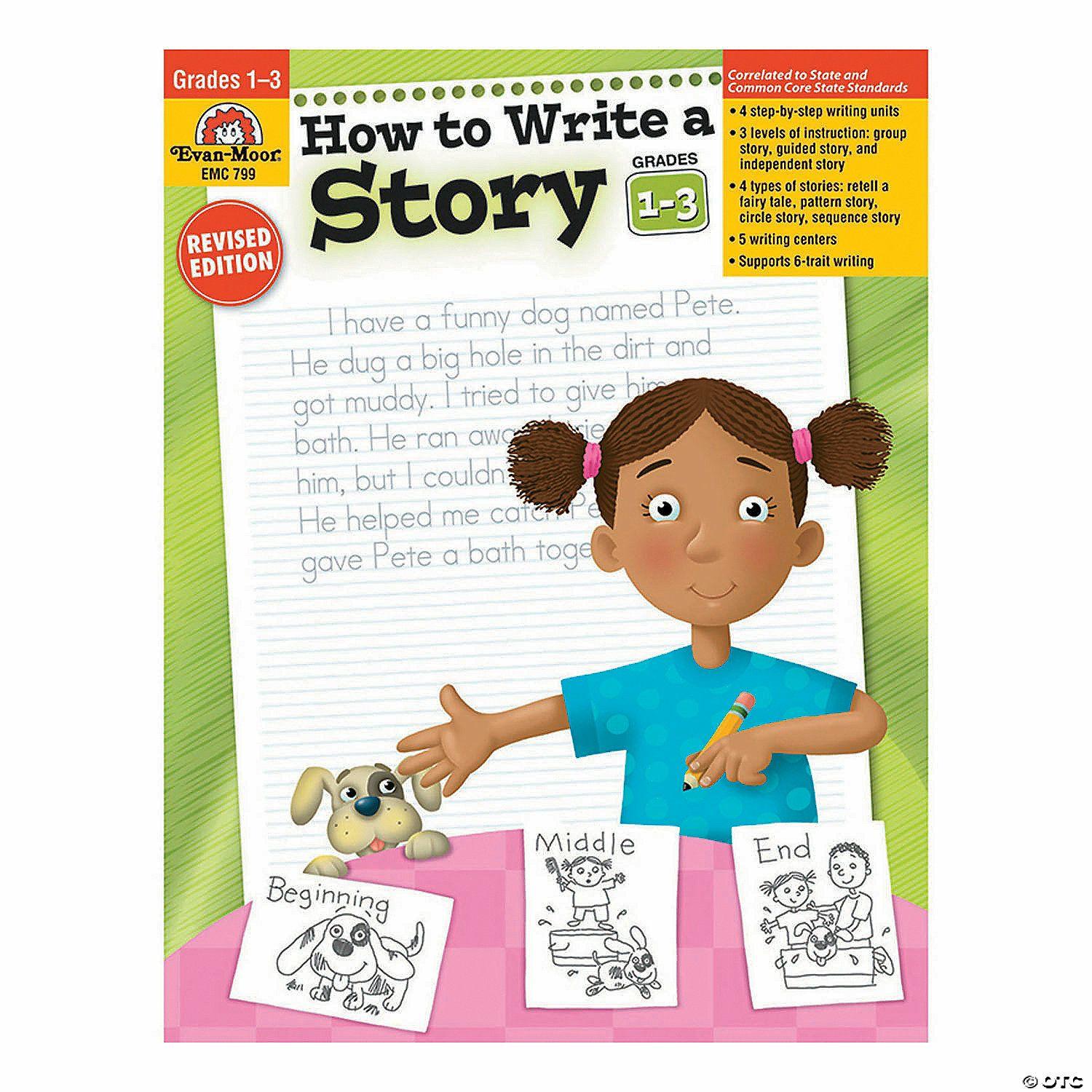 Language Arts | Evan-Moor How to Write a Story, Teacher Resource Book, Grades 1-3