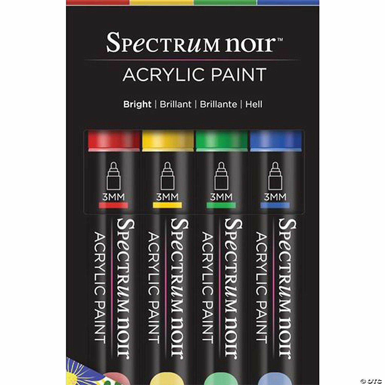 Markers | 4-Color Spectrum Noir™ Bright Acrylic Paint Marker Set