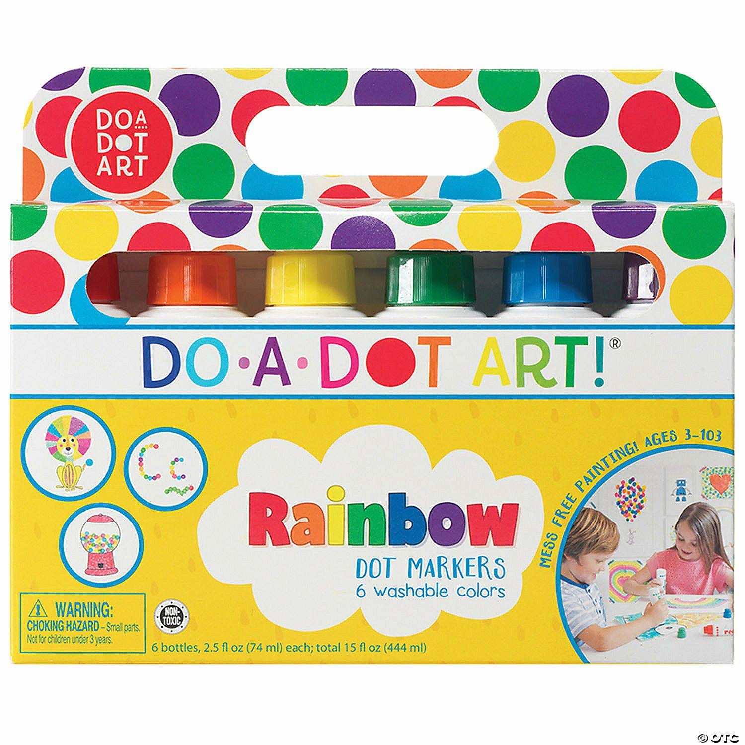 Markers | Do-A-Dot Art® Washable Rainbow Dot Markers, 6 Colors