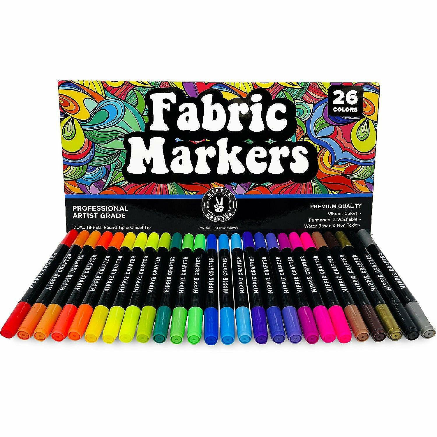 Markers | Hippie Crafter Fabric Markers 26 Pk