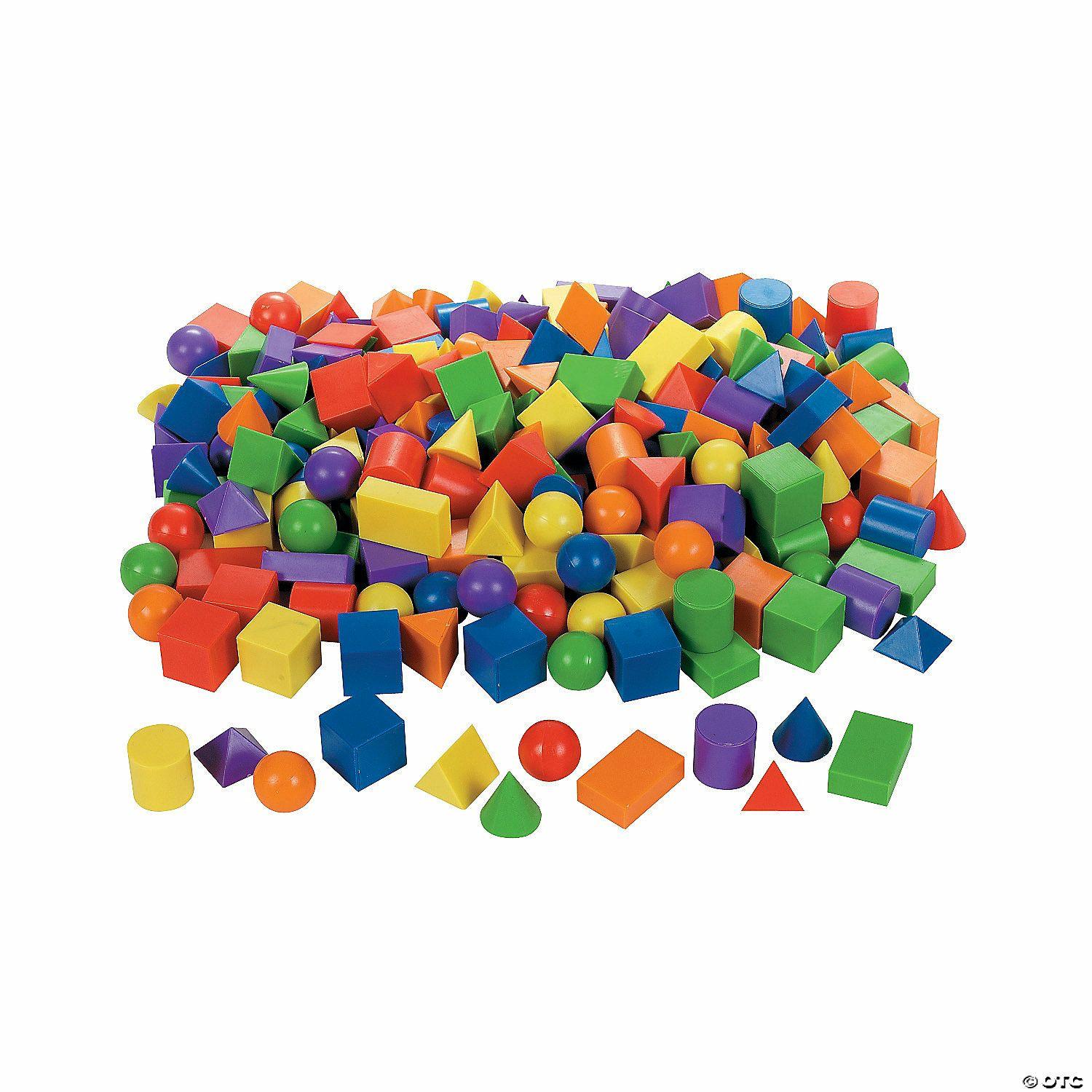 Math | 1″ – 1 1 2″ Bulk 240 Pc. Dynamic 3D Geometric Plastic Shapes