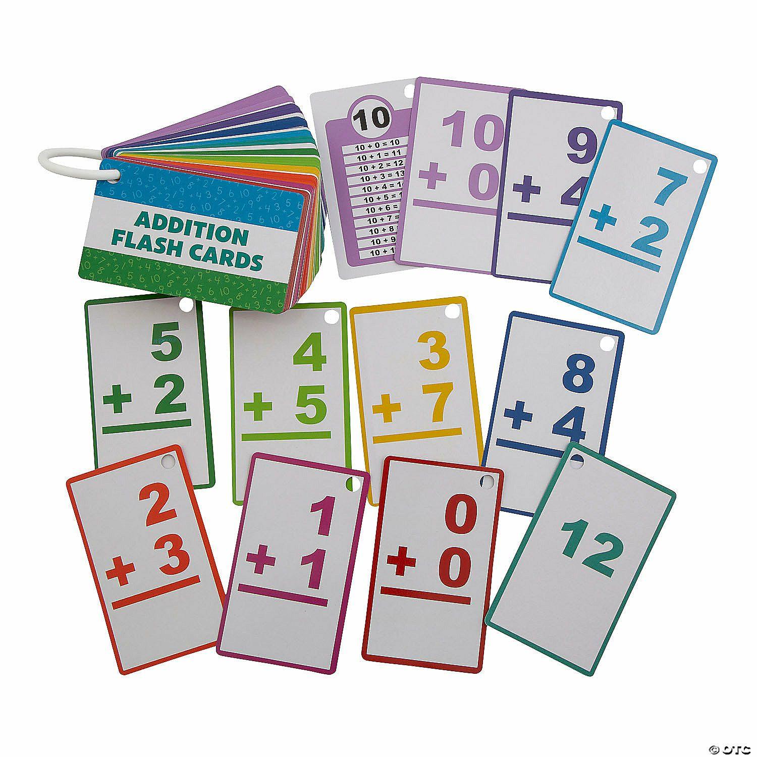 Math | Addition Flash Cards on a Ring – 6 Pc.