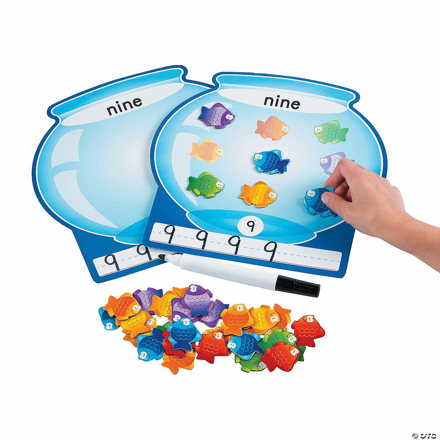 Math | Fish Bowl Counting Math Mats – 250 Pc.