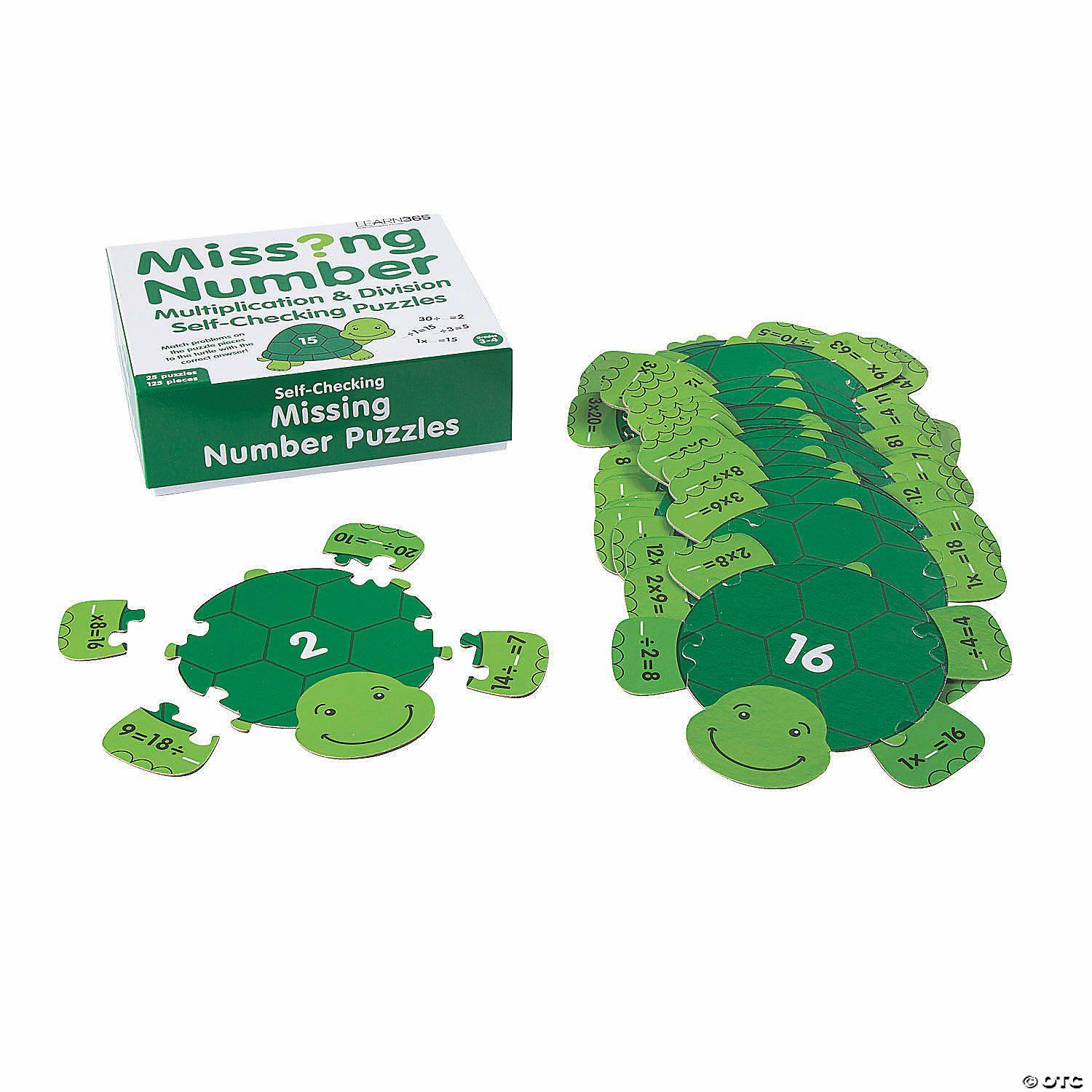 Math | Grad 3-4 Missing Number Puzzles – Set of 25