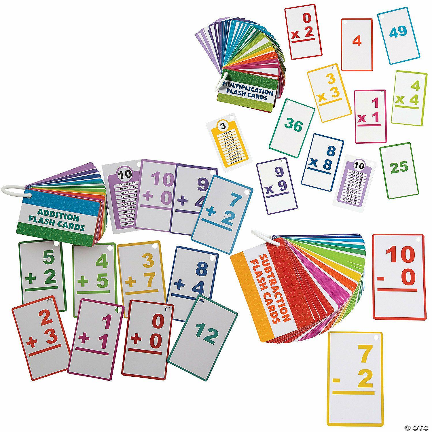 Math | Math Flash Card Sets on a Ring for 6