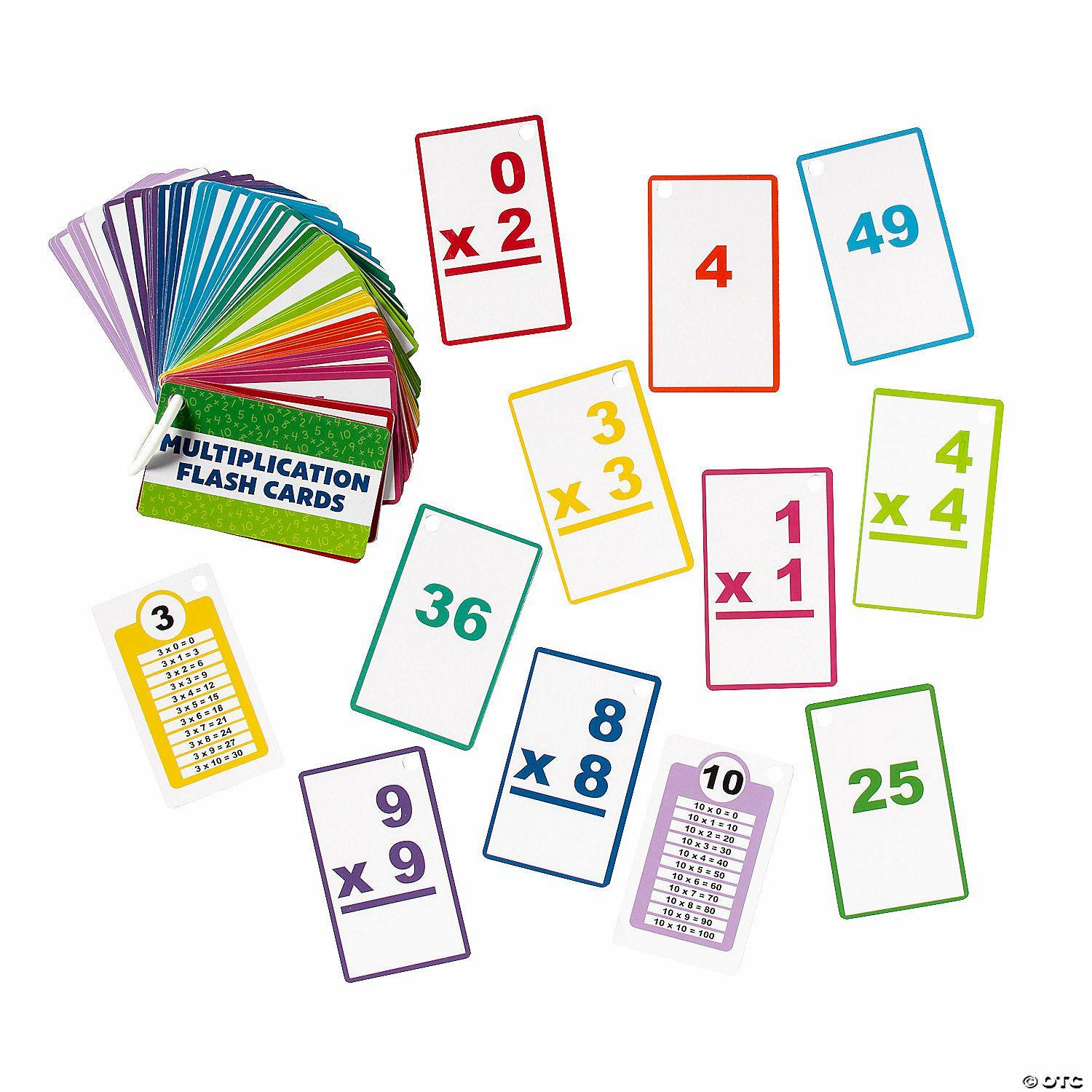 Math | Multiplication Flash Cards on a Ring – 6 Sets