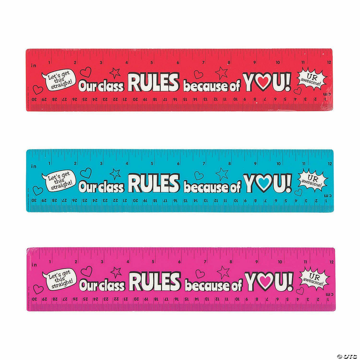 Math | You Rule Valentine Rulers – 12 Pc.