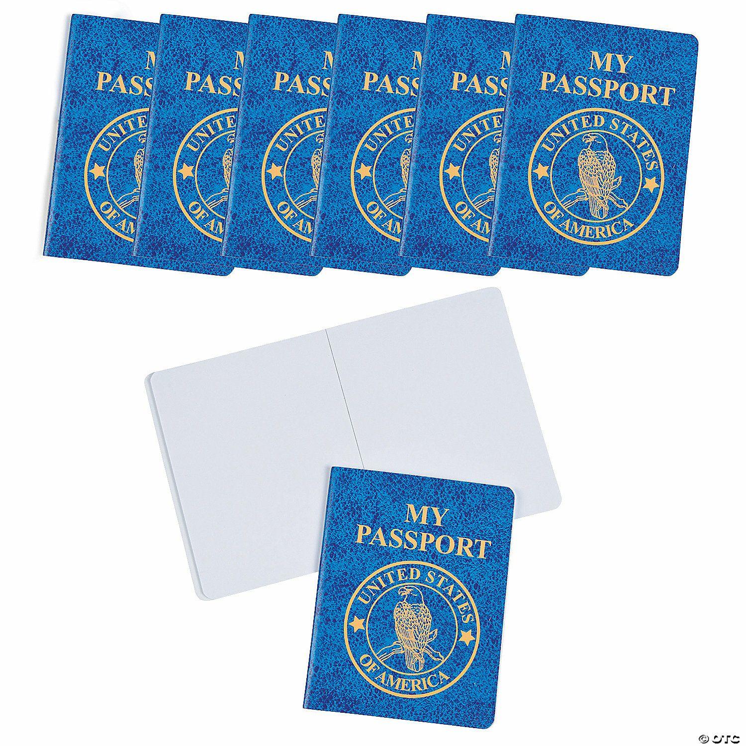 Notepads | 3 1/2″ x 4 1 2″ Bulk 72 Pc. Blue U.S. Passport Styled Notepads