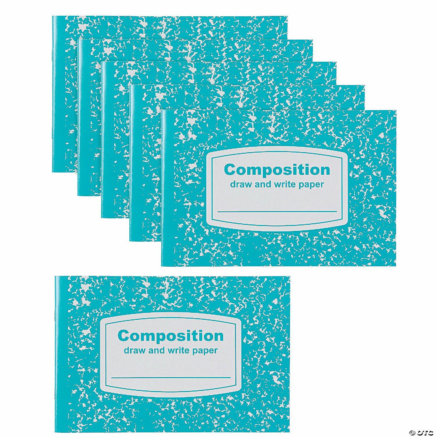 Notepads | Bulk 48 Pc. Draw & Write Half-Sized Composition Books