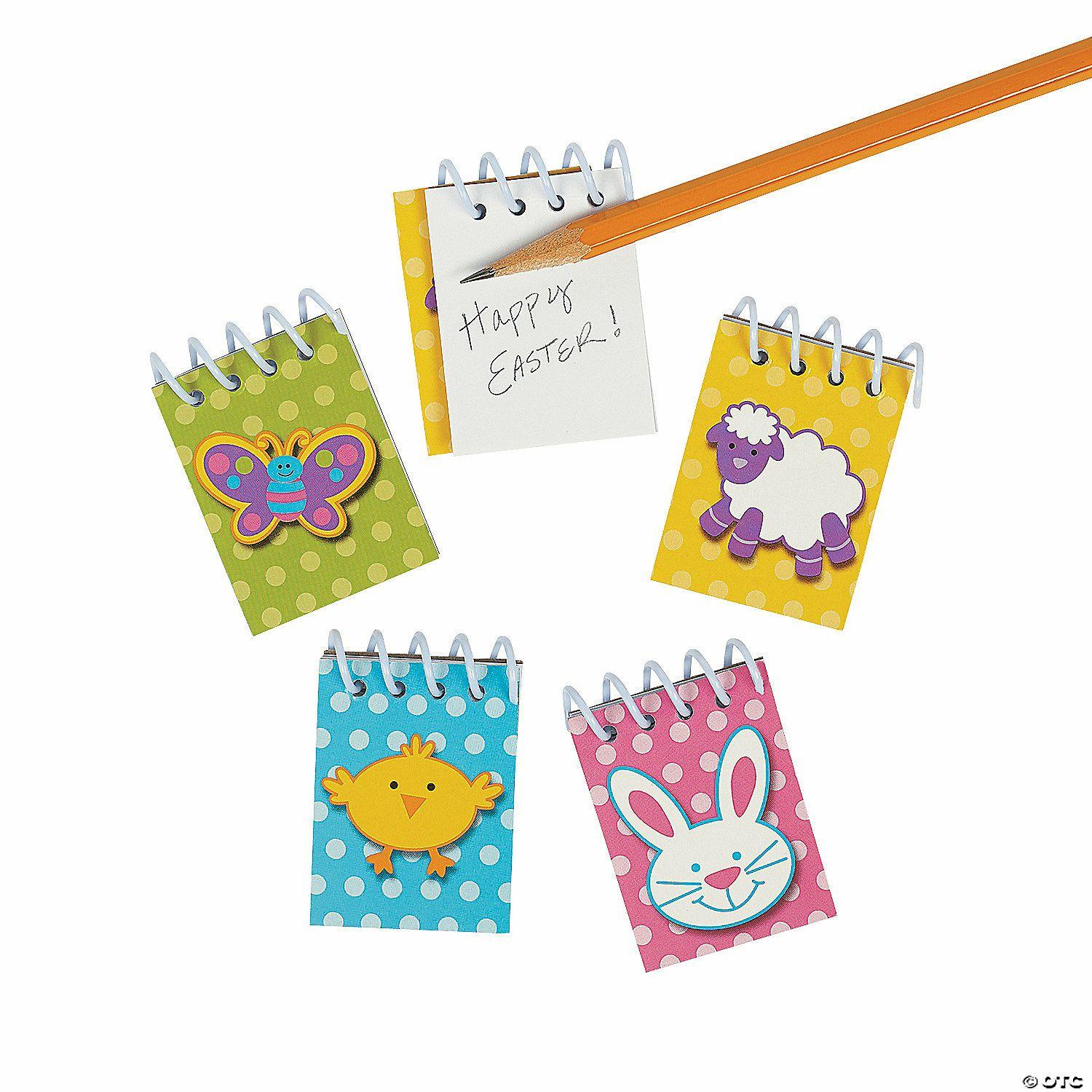 Notepads | Bulk 48 Pc. Easter Mini Spiral Notepads