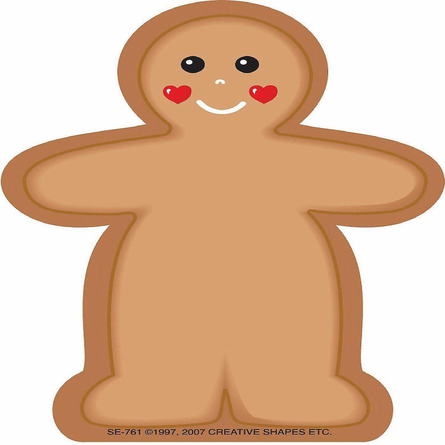 Notepads | Creative Shapes Etc. – Mini Notepad – Gingerbread Man