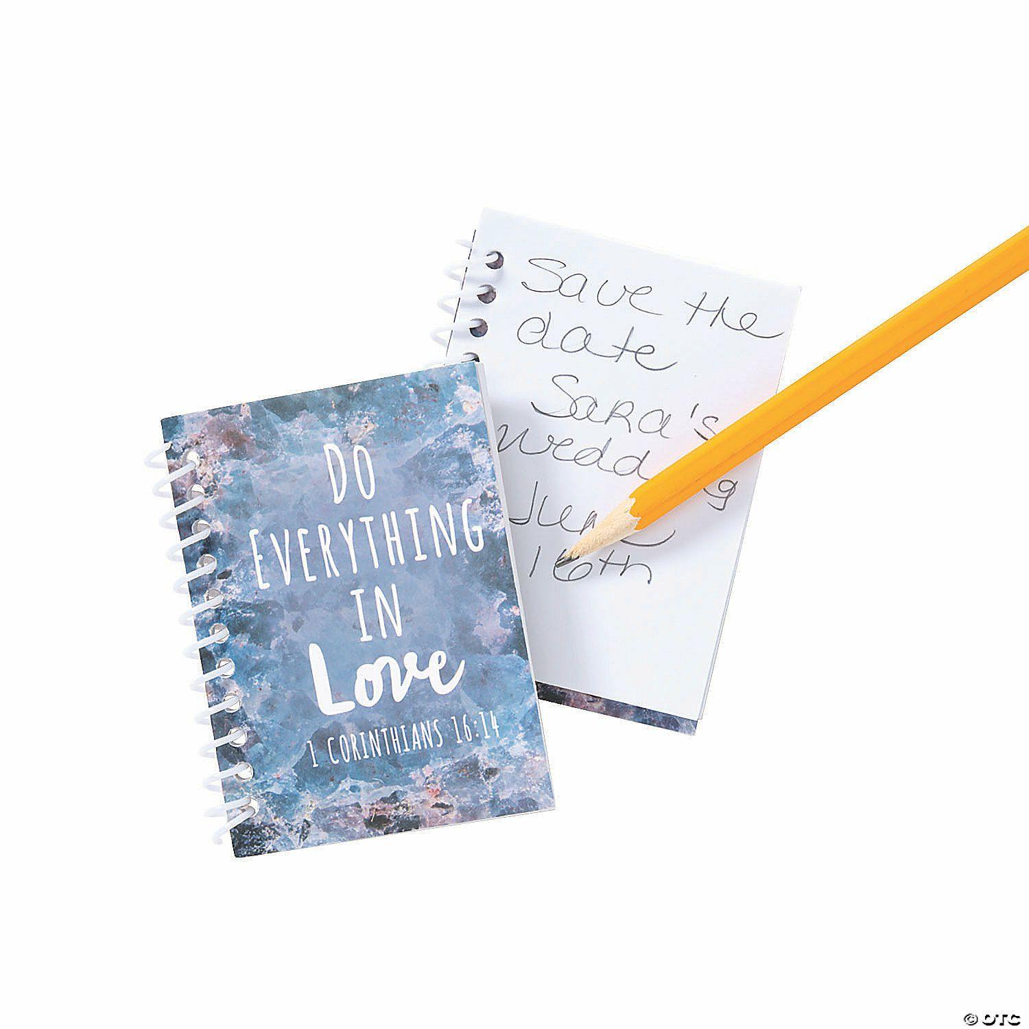 Notepads | Do Everything in Love Mini Spiral Notebooks – 24 Pc.