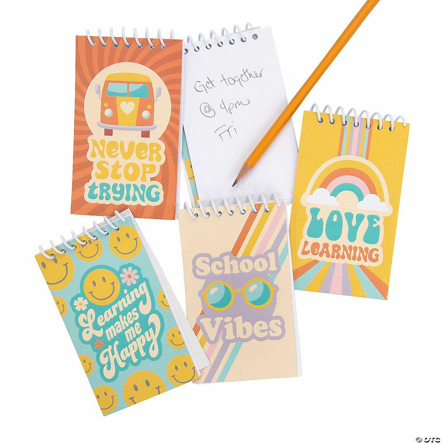 Notepads | Groovy Sayings Spiral Notepads – 24 Pc.