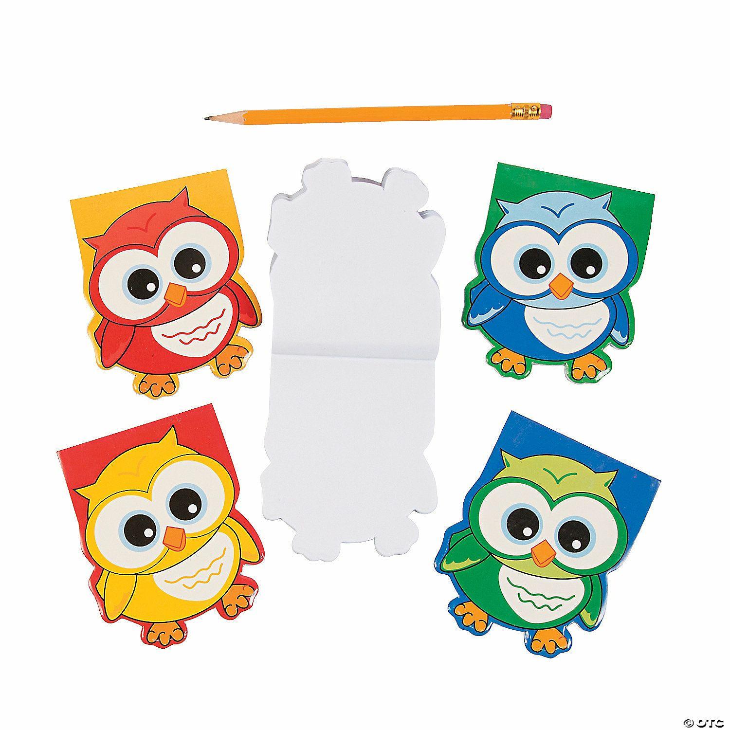 Notepads | Owl Notepads – 24 Pc.