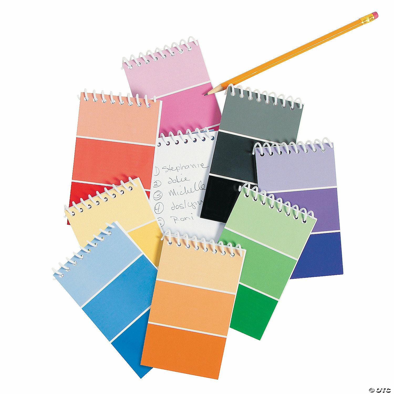 Notepads | Paint Chip Spiral Notepads – 24 Pc.