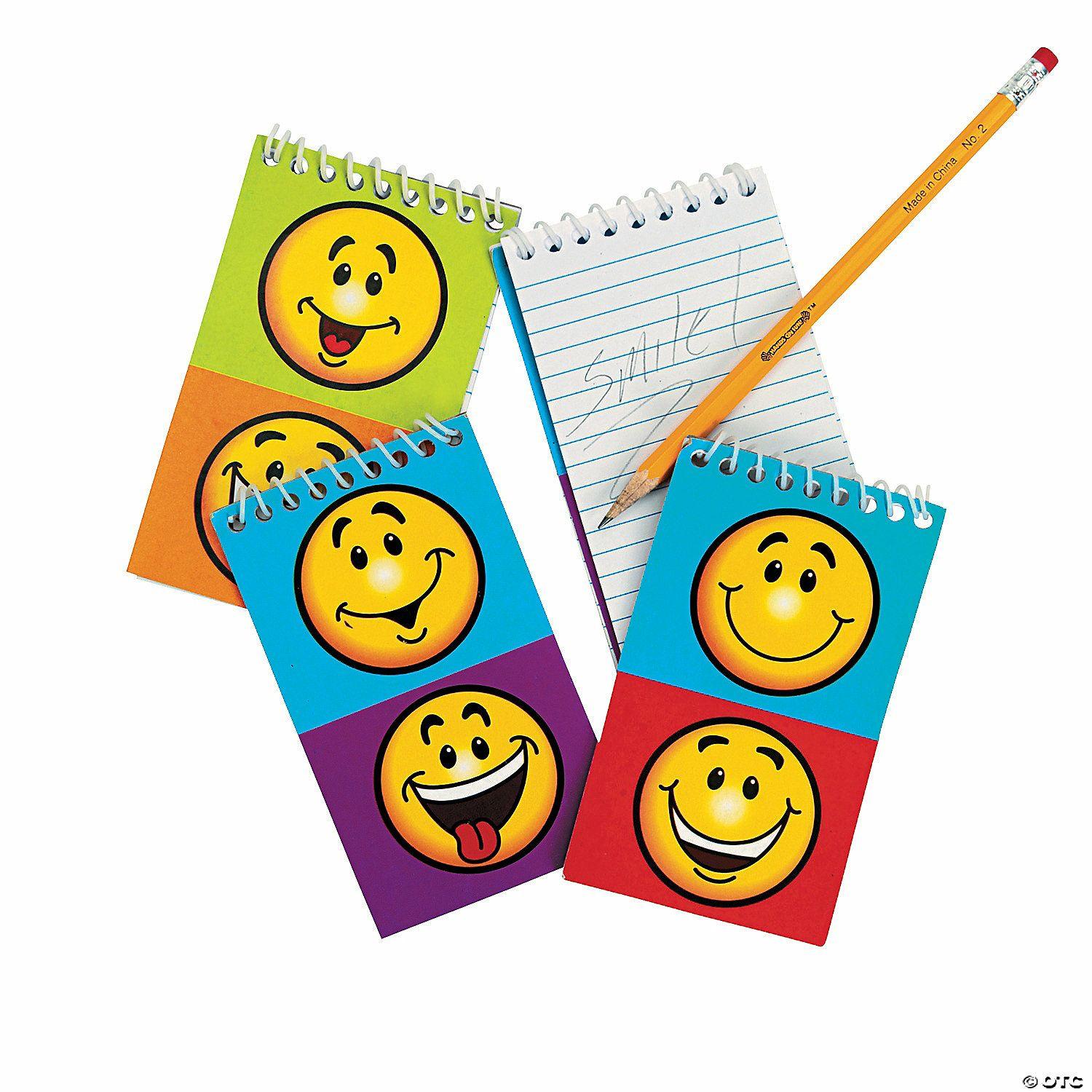 Notepads | Smile Face Spiral Notepads – 12 Pc.