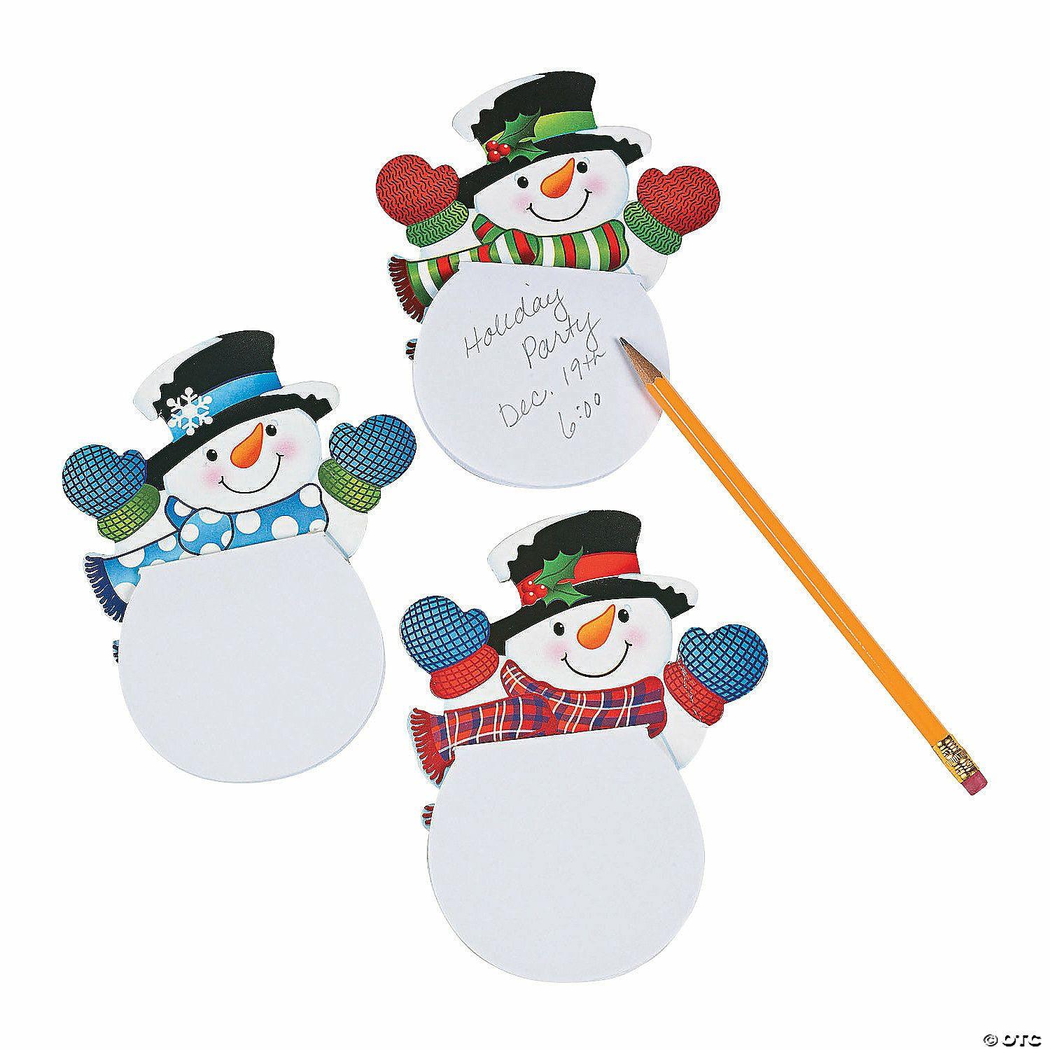 Notepads | Waving Snowman Notepads – 24 Pc.