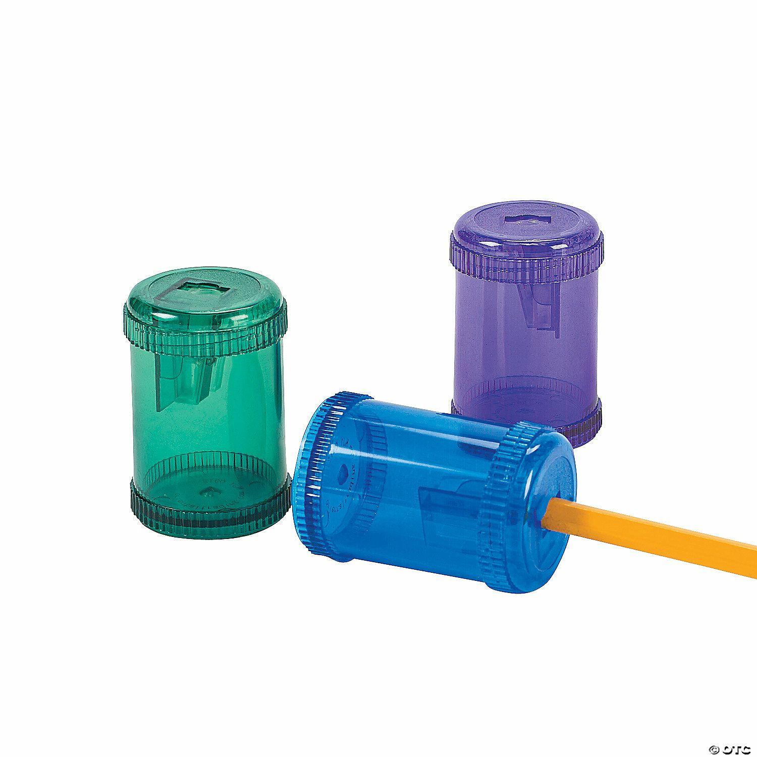 Office Supplies | Barrel-Shaped Pencil Sharpeners – 12 Pc.