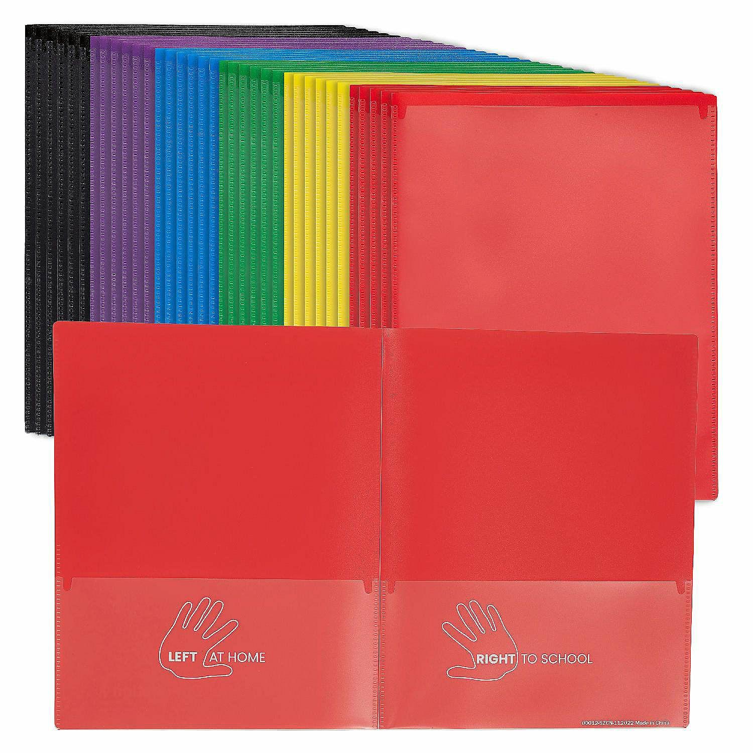 Office Supplies | ECR4Kids 2-Pocket Parent-Teacher Classroom Communication Folder, Assorted, 36-Piece