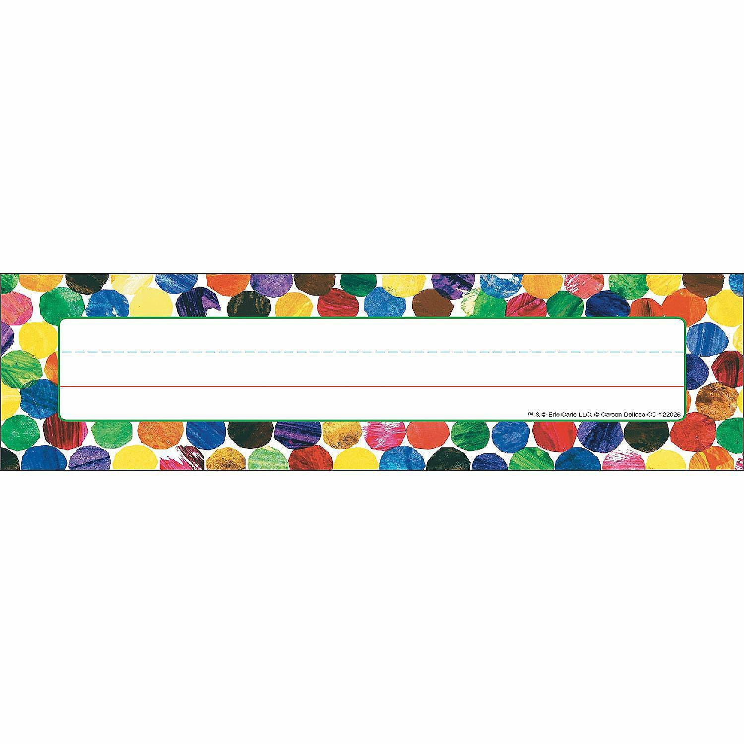 Office Supplies | Eric Carle Dots Name Plates