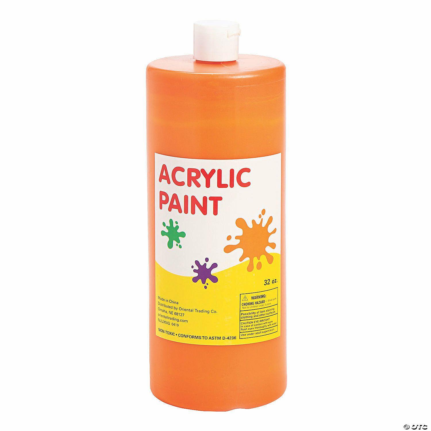 Paint | 32-oz. Washable Orange Acrylic Paint