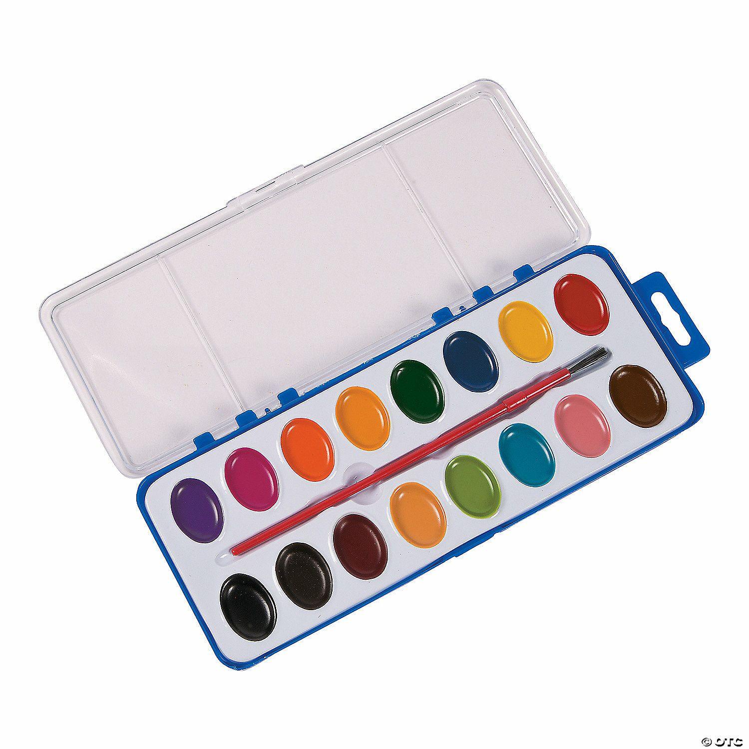 Paint | Assorted Colors Watercolor Paint Trays – Set of 12