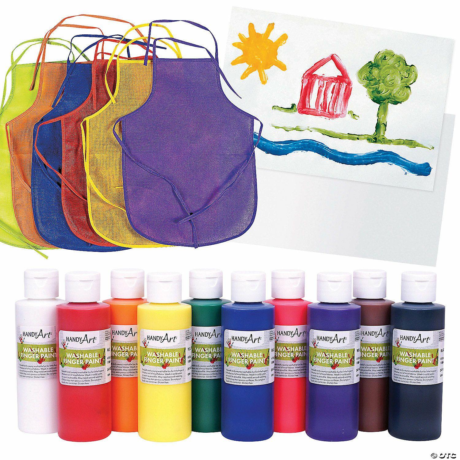 Paint | Bulk 122 Pc. Finger Paint Kit