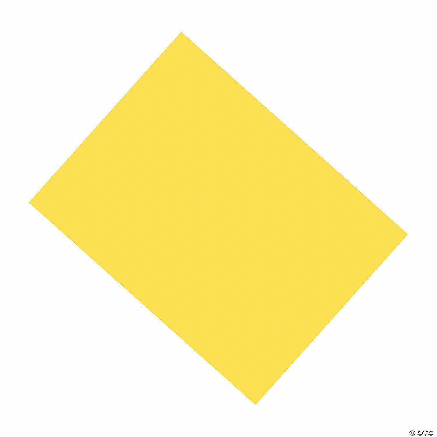 Paper | Coated Poster Board – Yellow, Qty 25