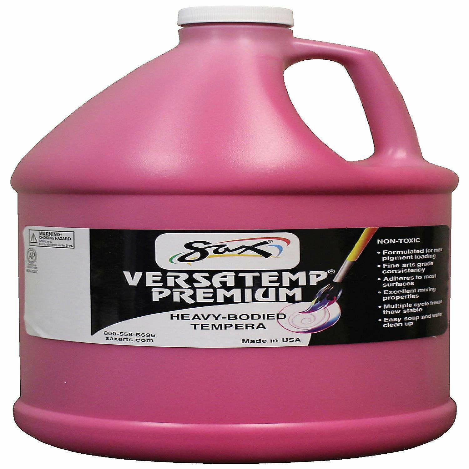 Paper | Sax Versatemp Premium Heavy-Bodied Tempera Paint, 1 Gallon, Magenta