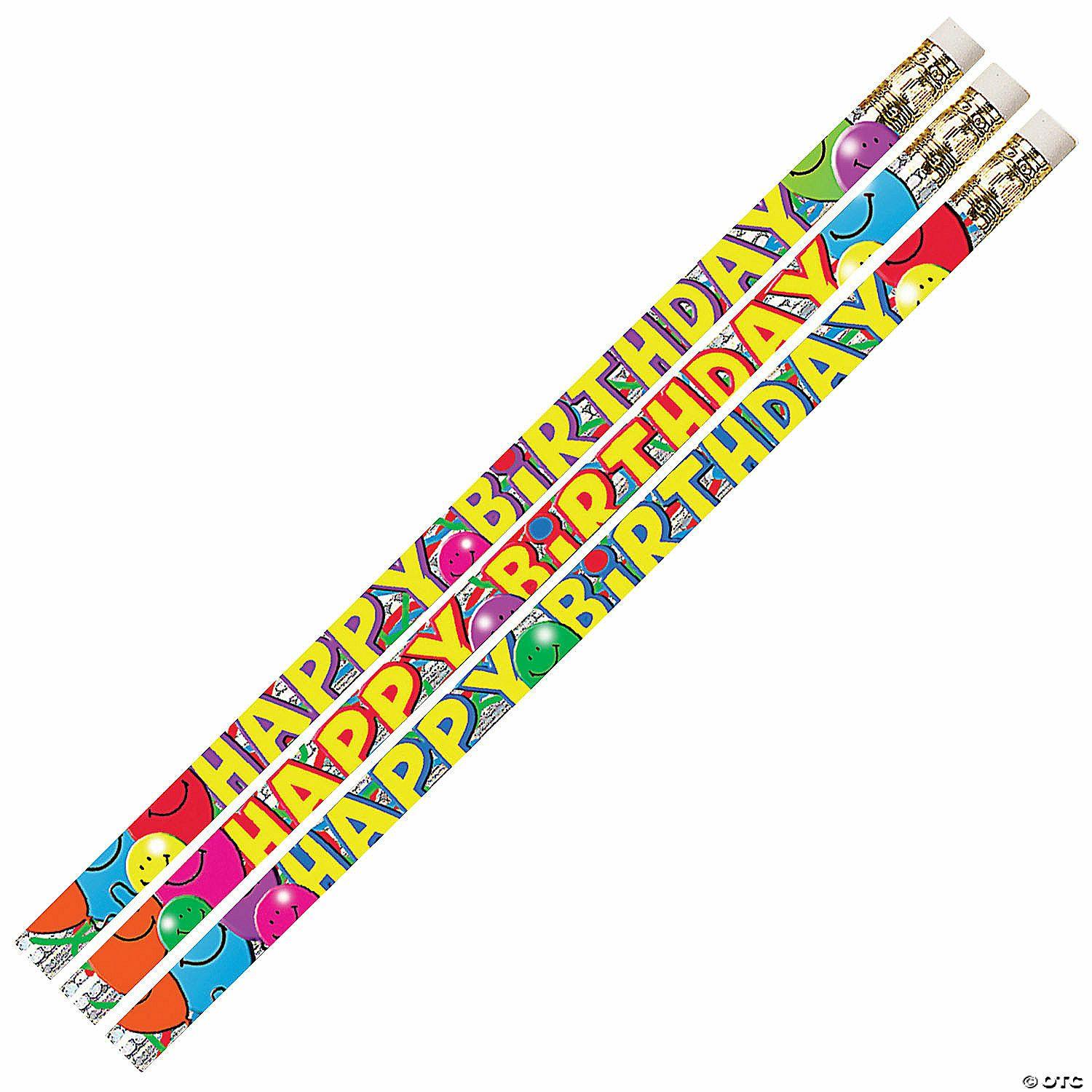 Pencils | Bulk 144 Pc. Musgrave Pencil Company Birthday Bash Motivational/Fun Pencils