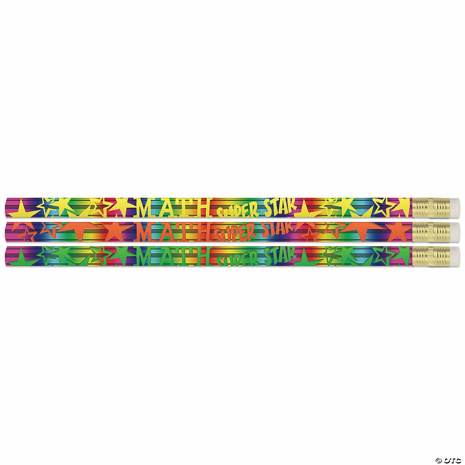 Pencils | Musgrave Pencil Company Math Super Star Pencils, 12 Per Pack, 12 Packs