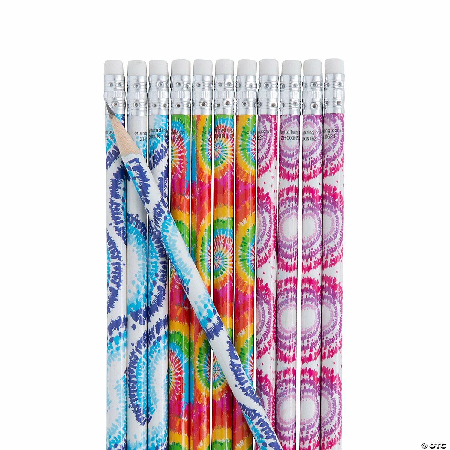 Pencils | Tie-Dye Pencils – 24 Pc.