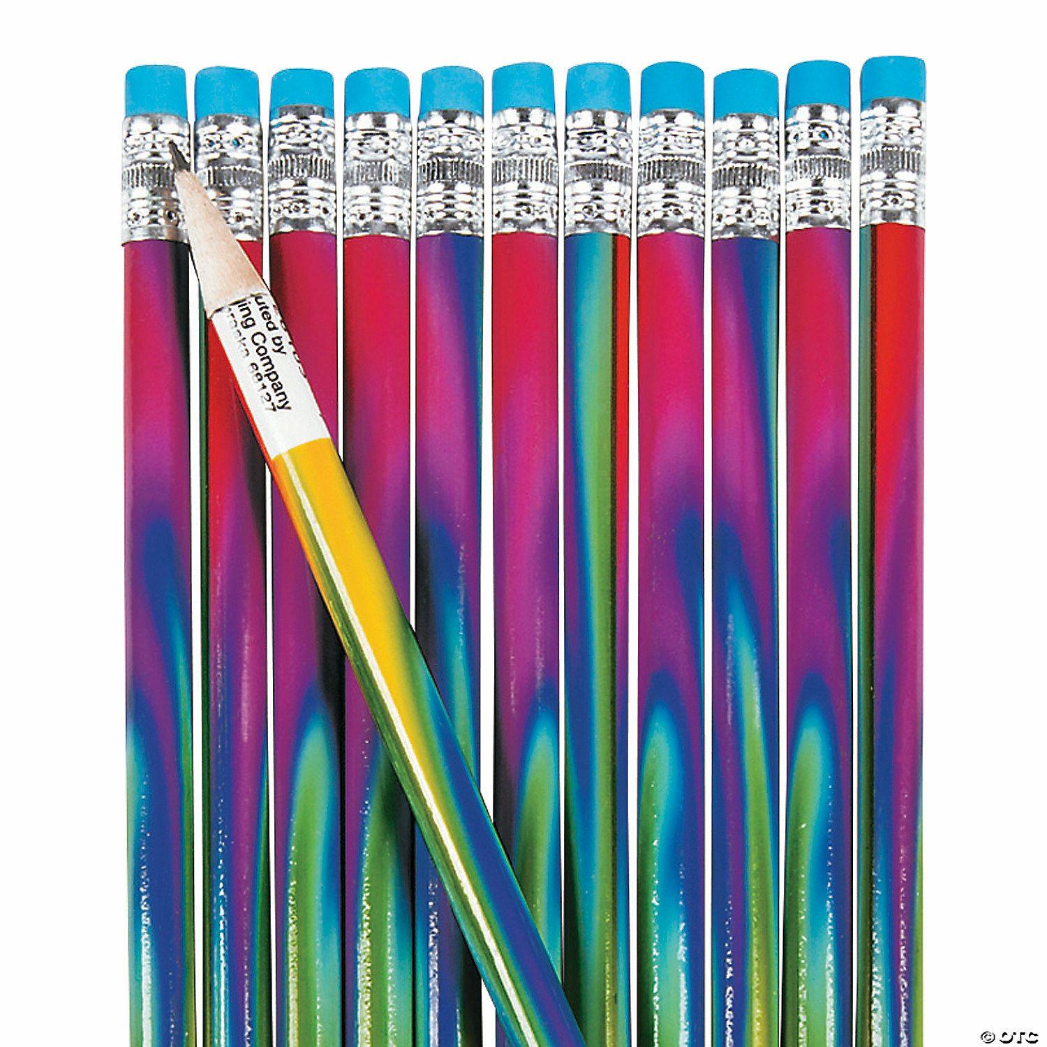 Pencils | Tie-Dye Pencils – 24 Pc.