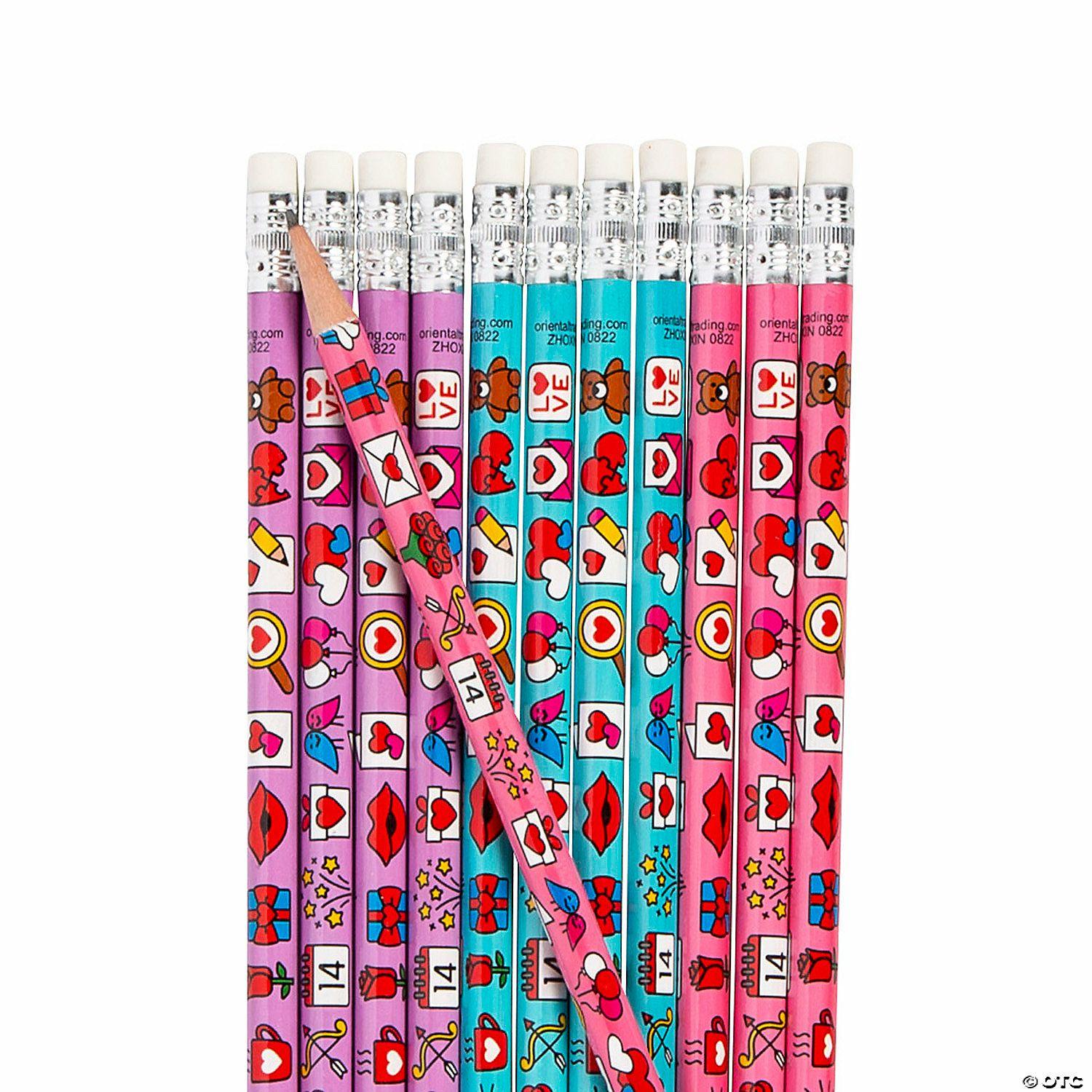 Pencils | Valentine&’s Day Icons Pencils Assortment – 24 Pc.