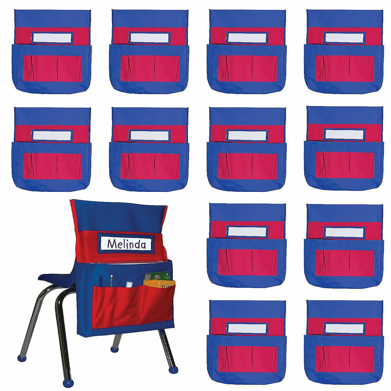 Pocket Charts | Chairback Buddy 12 Pack