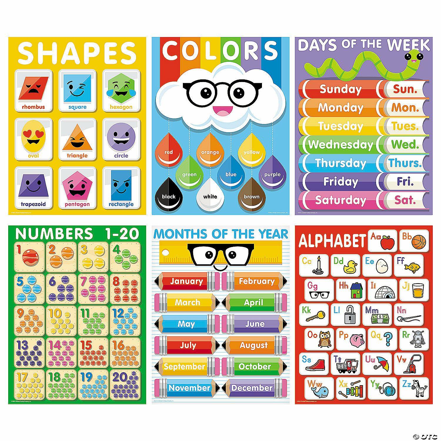 Posters | Basic Skills Poster Set – 6 Pc.