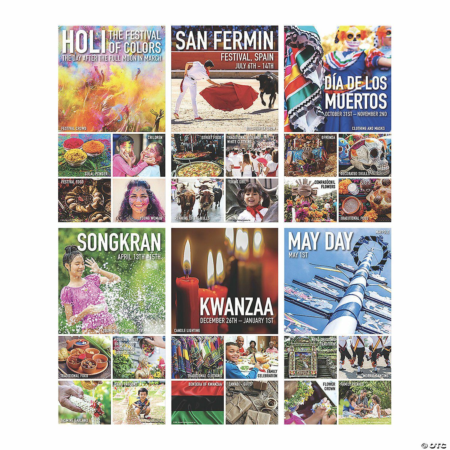 Posters | Celebrations Around the World Poster Set – 6 Pc.