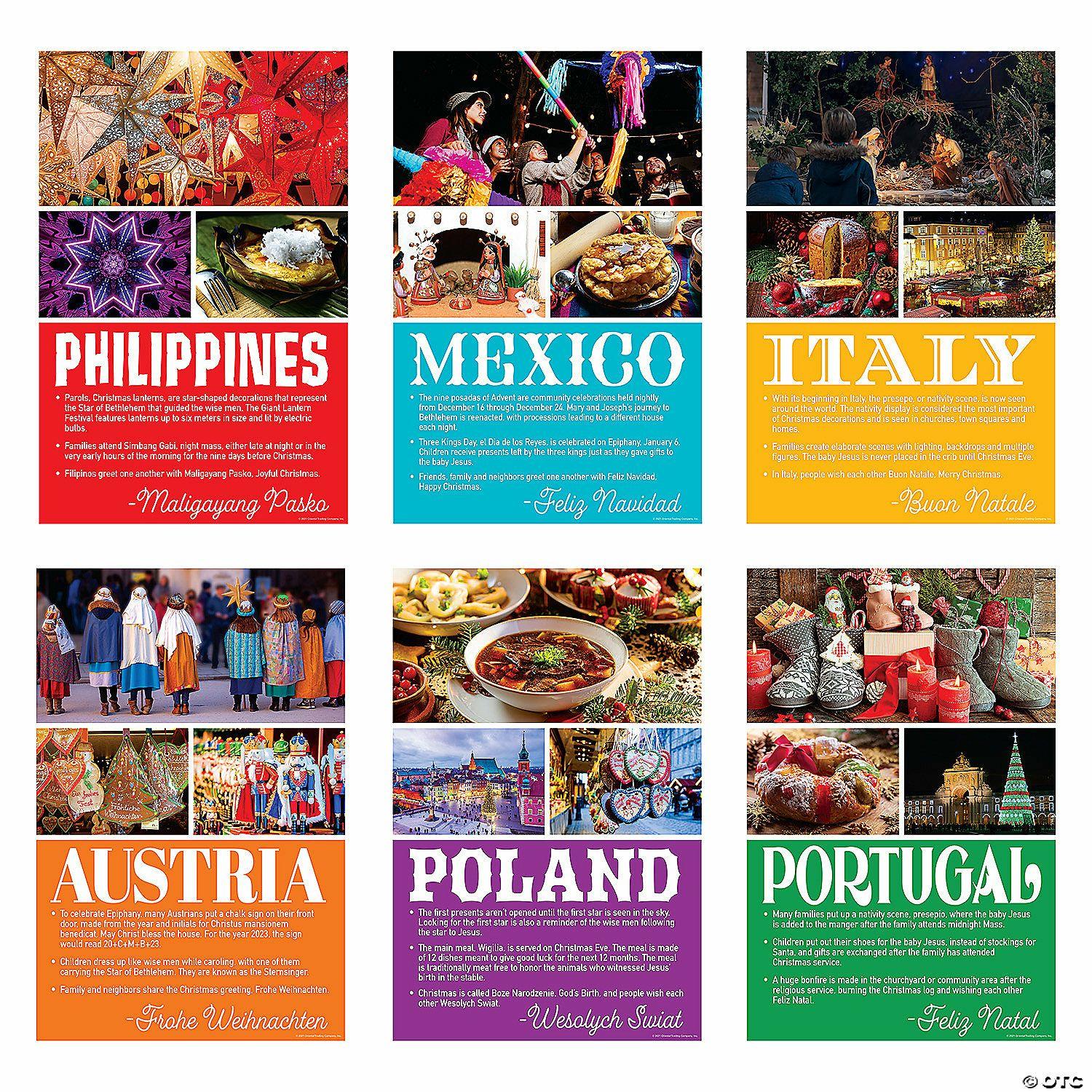 Posters | Faith Christmas Around the World Poster Set – 6 Pc.