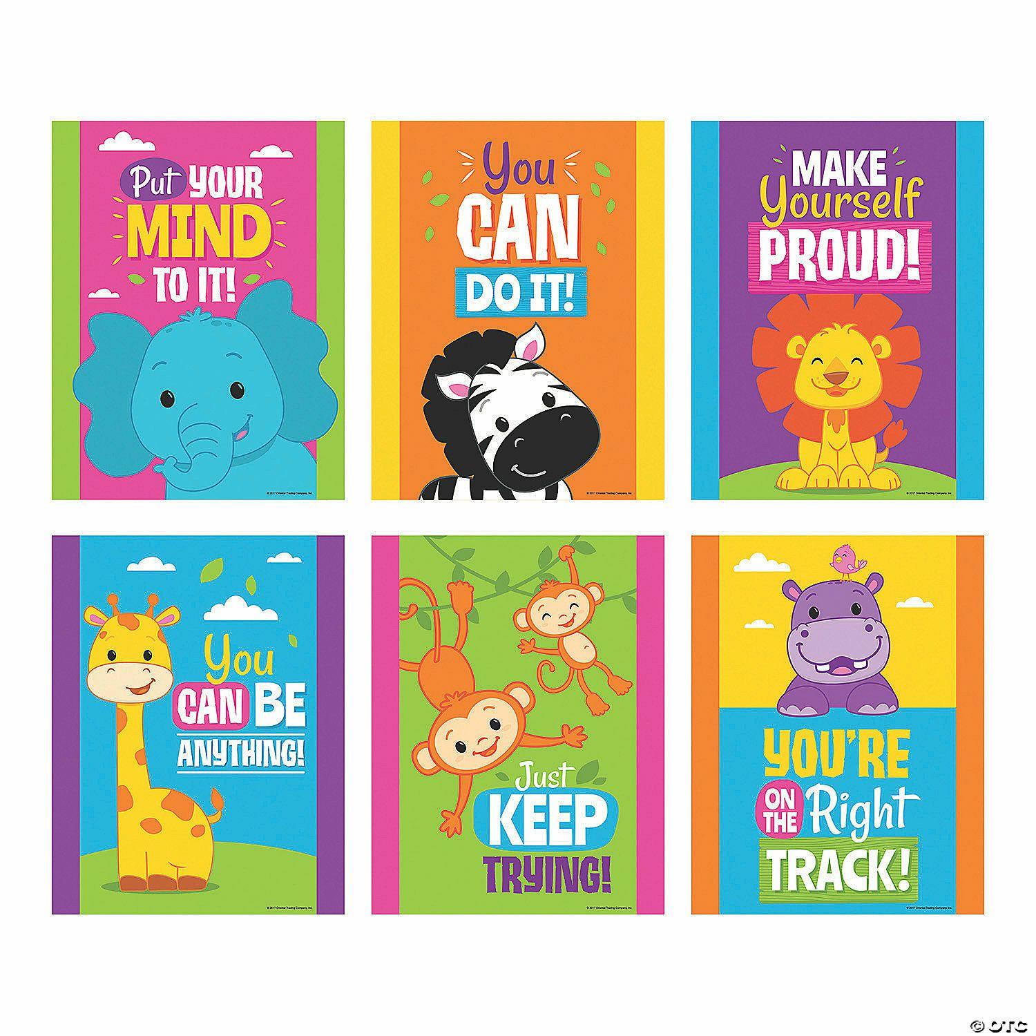 Posters | Jungle Motivational Posters – 6 Pc.