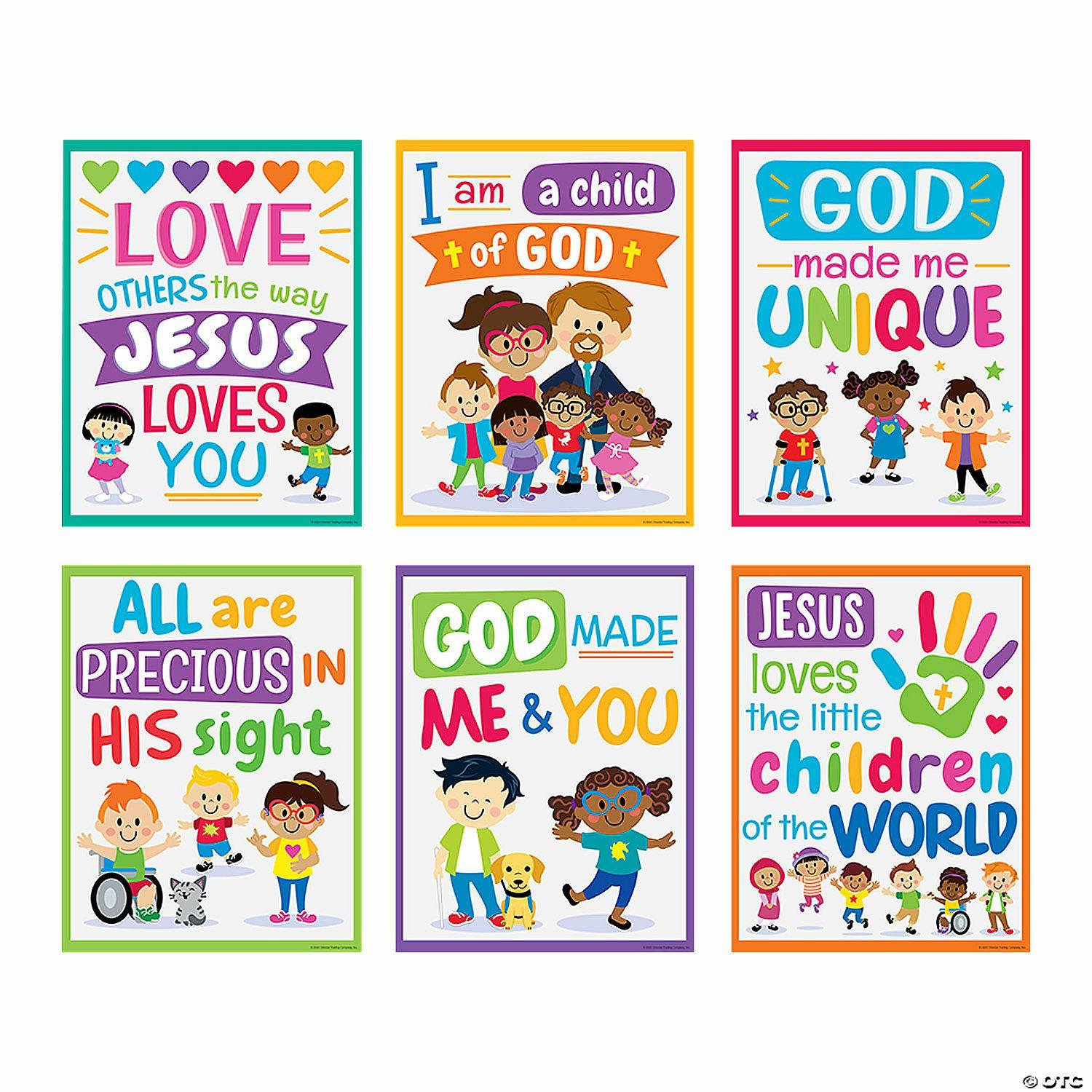 Posters | Kids Faith & Diversity Poster Set – 6 Pc.