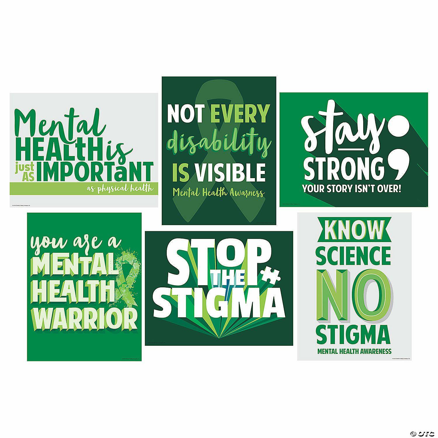 Posters | Mental Health Awareness Posters – 6 Pc.