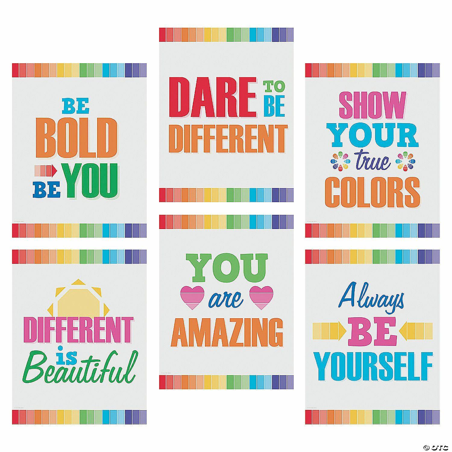 Posters | Paint Chip Motivational Posters – 6 Pc.