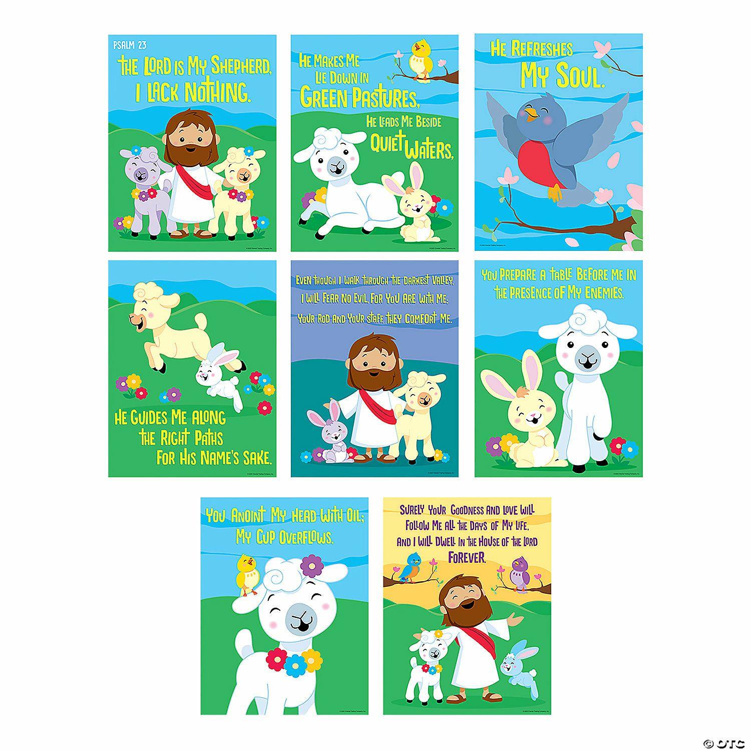 Posters | Psalm 23 Poster Set – 8 Pc.