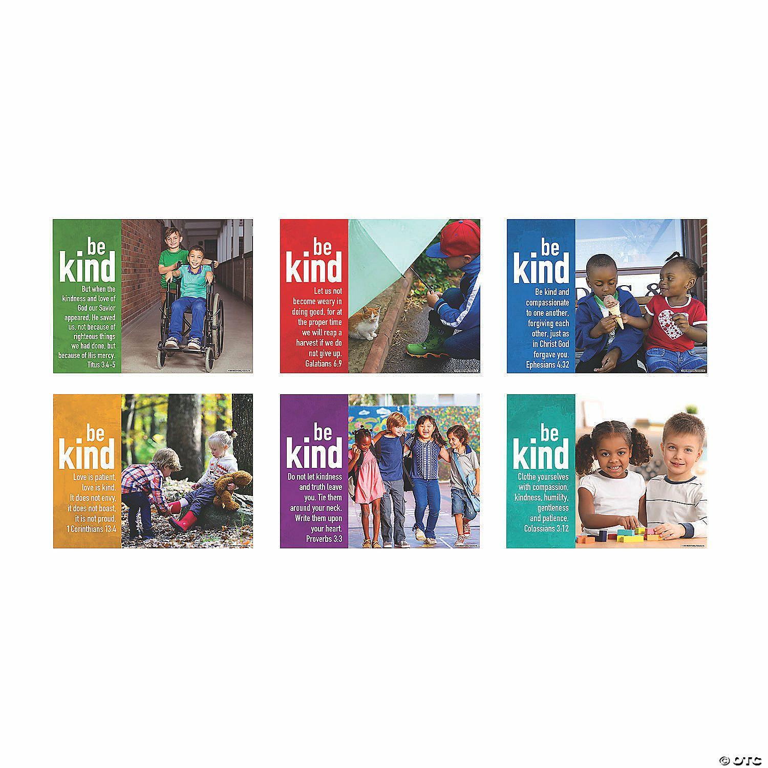 Posters | Religious Be Kind Posters – 6 Pc.